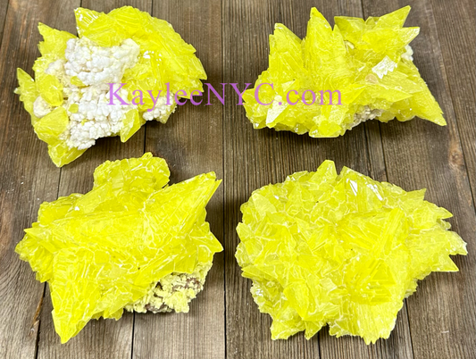 Wholesale Lot 4-5 PCs Sulfur Cluster Raw Crystal healing energy