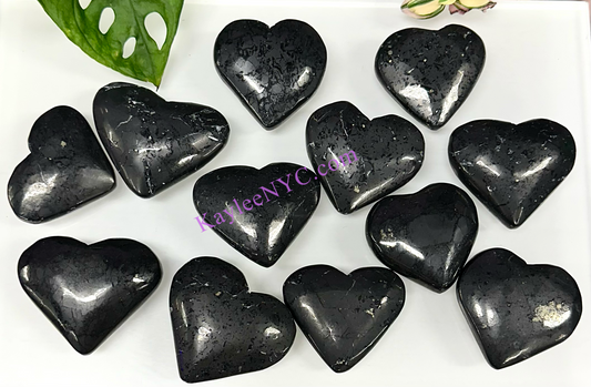 Wholesale Lot 2 lb Natural Shungite Crystal Heart Healing Energy