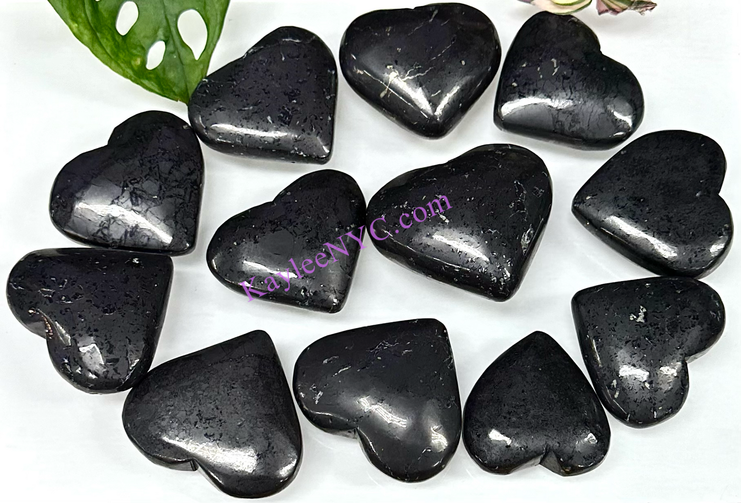 Wholesale Lot 2 lb Natural Shungite Crystal Heart Healing Energy