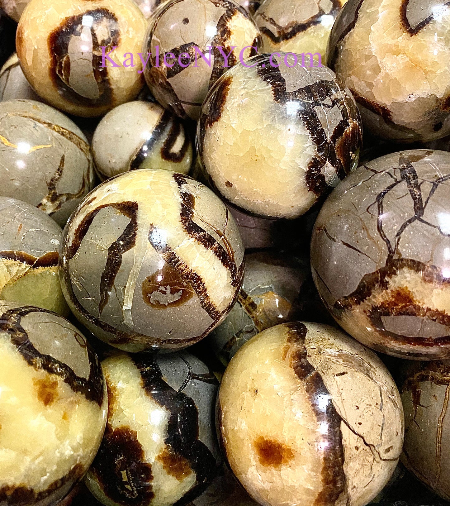 6-8 PCs Natural Septarian Sphere Crystal Ball