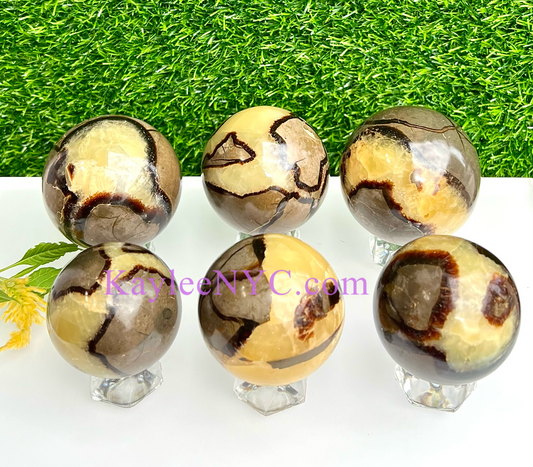 6-8 PCs Natural Septarian Sphere Crystal Ball