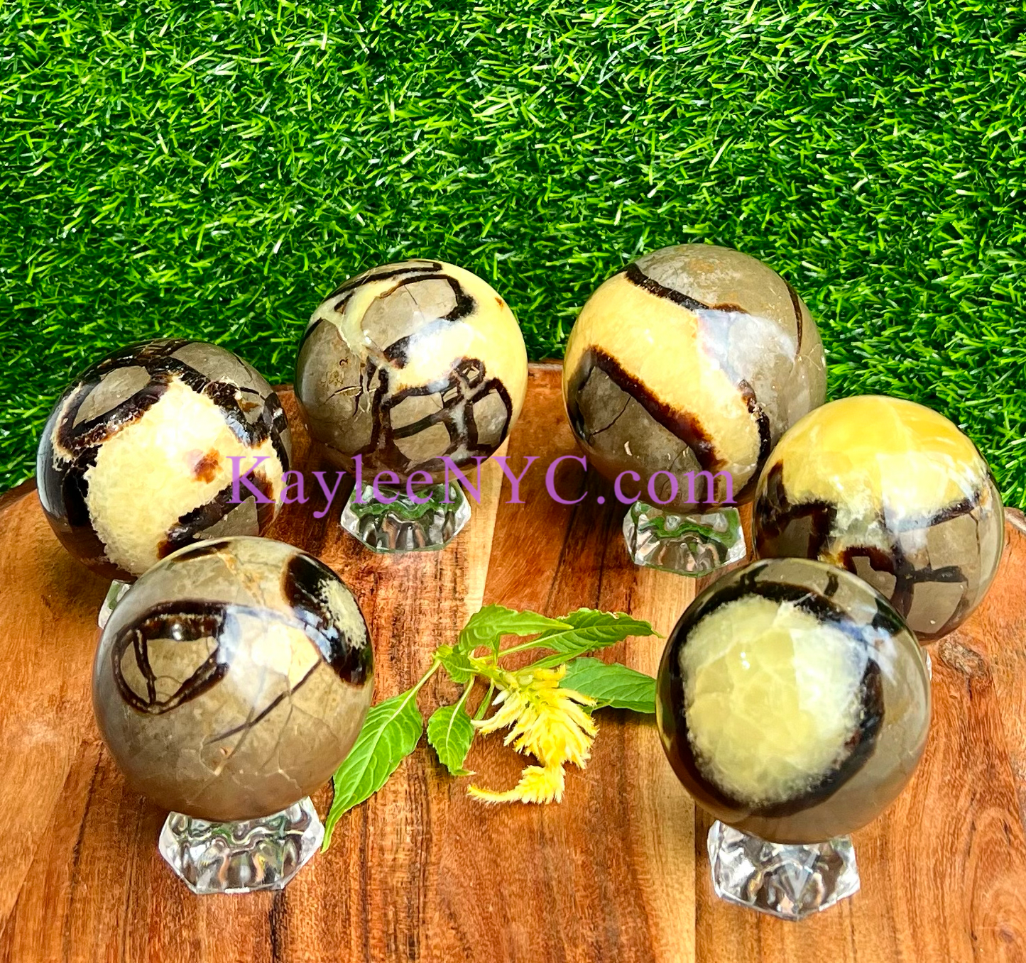 6-8 PCs Natural Septarian Sphere Crystal Ball