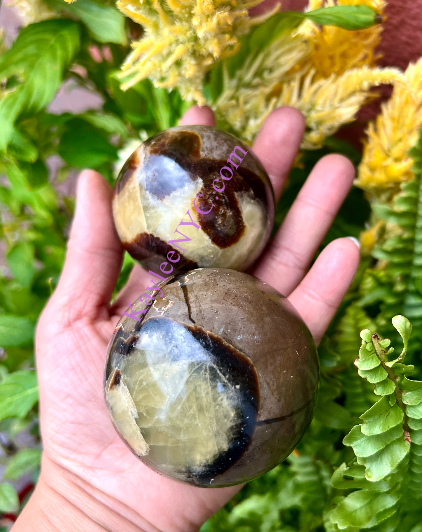 6-8 PCs Natural Septarian Sphere Crystal Ball