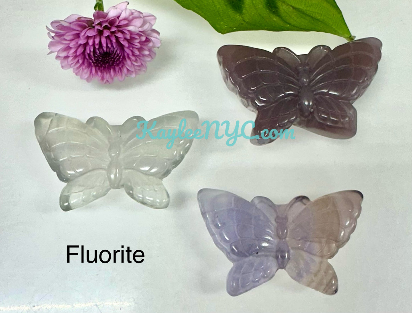 Wholesale Lot 10 PCs Natural Crystal Butterfly Healing Energy