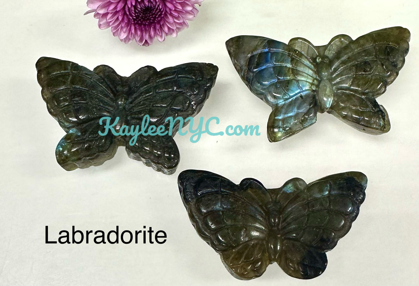 Wholesale Lot 10 PCs Natural Crystal Butterfly Healing Energy