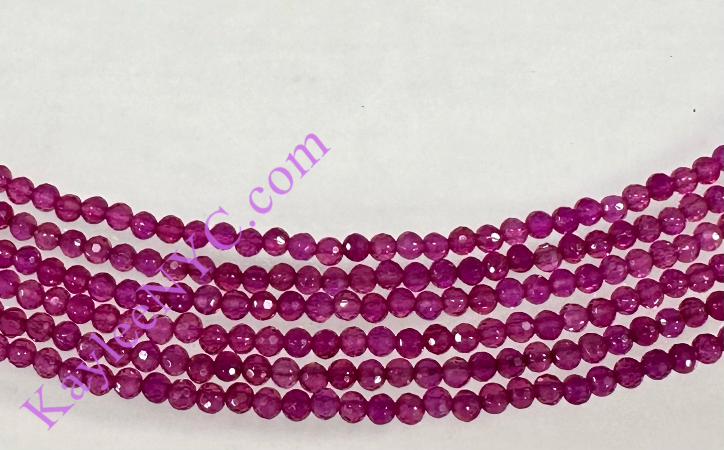 6 PCs 2mm Ruby Necklaces