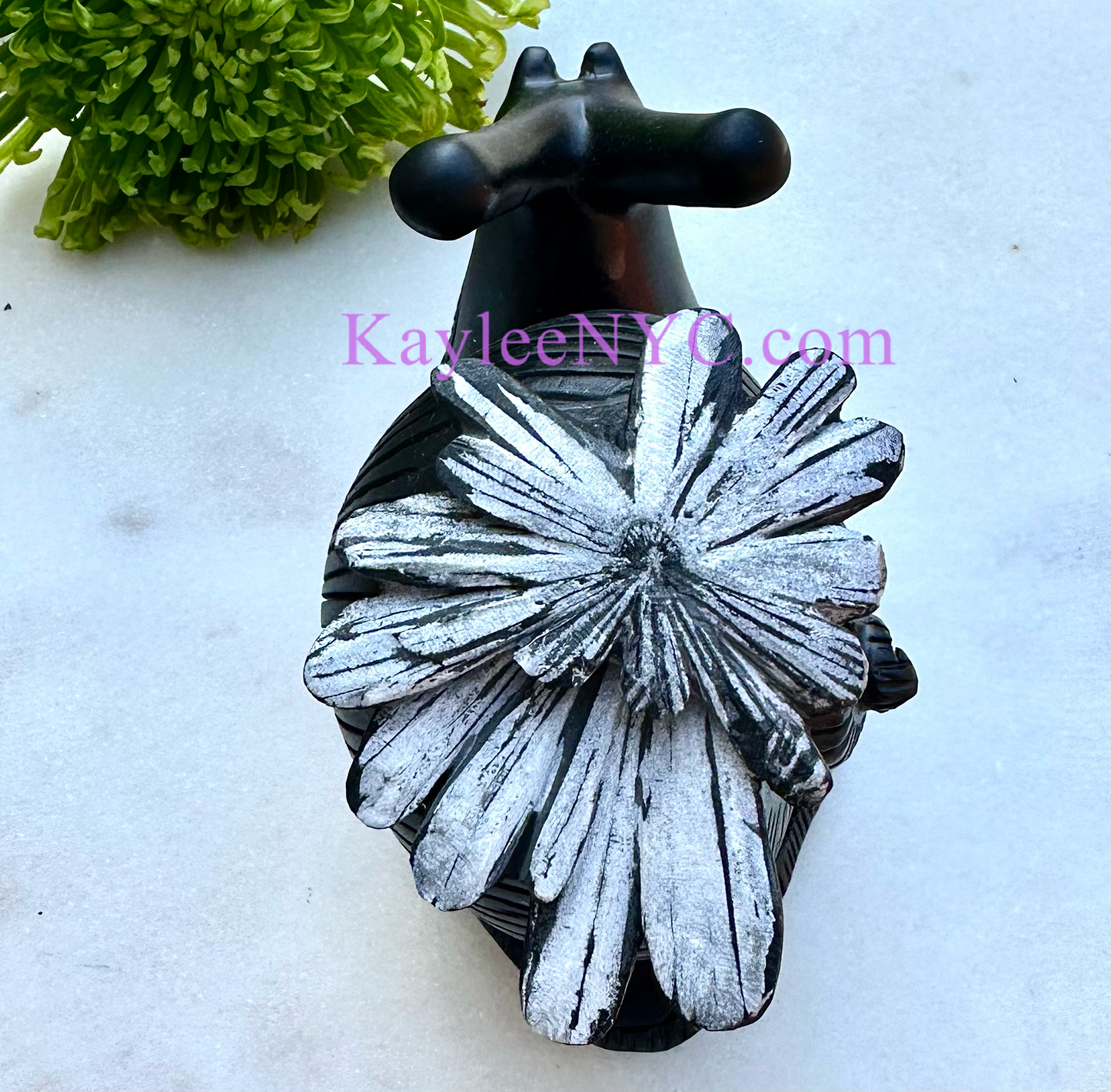 Wholesale lot 3 Pcs Natural Chrysanthemum Stone Carvings Crystal Healing Energy