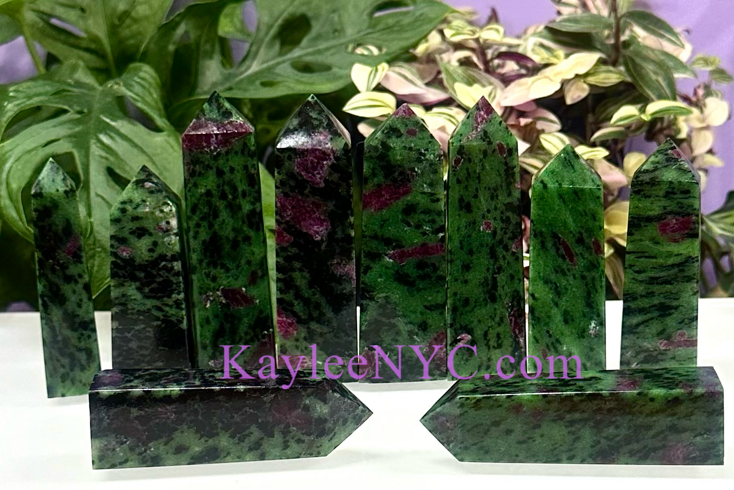 Wholesale Lot 2 lbs Natural Ruby Zoisite Obelisk Tower Point Crystal Healing Energy