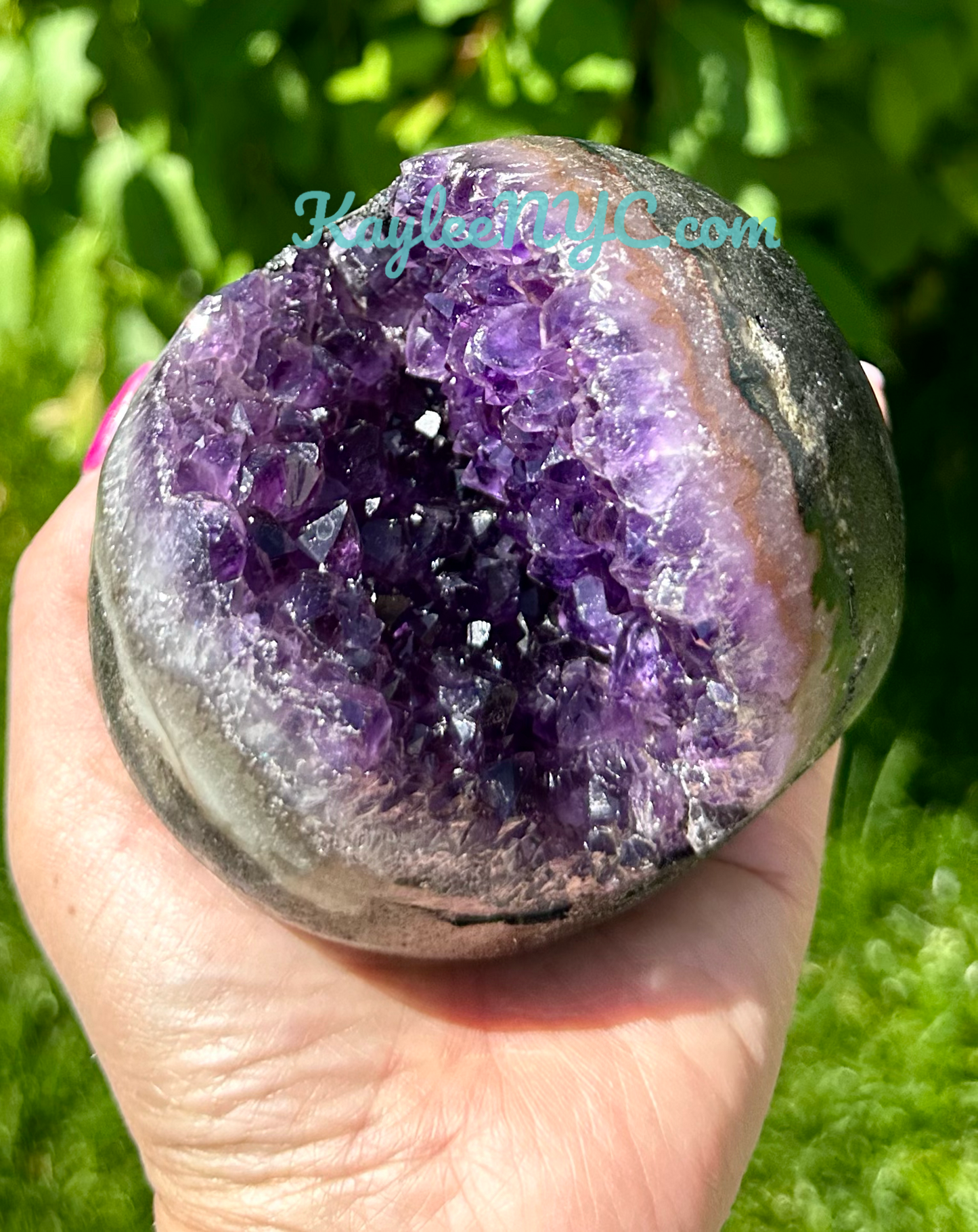 5 PCs Amethyst Sphere 2.8 to 3 lbs