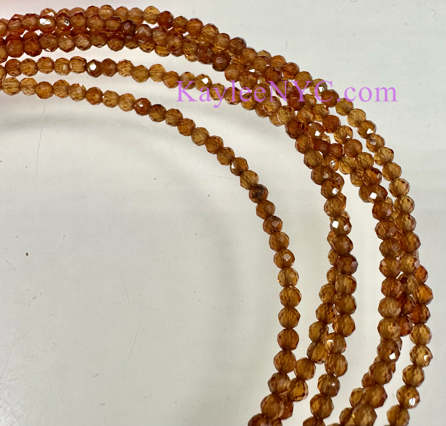 6 PCs 2mm Natural Brown Garnet Anklets Crystal Healing Energy