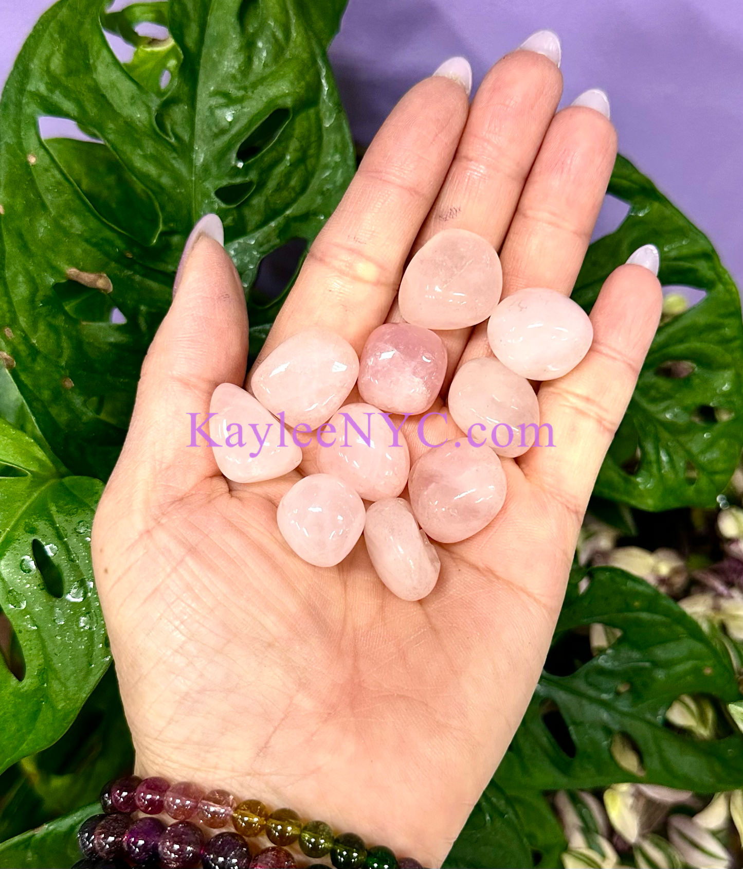 2 lbs Natural Rose Quartz Tumble