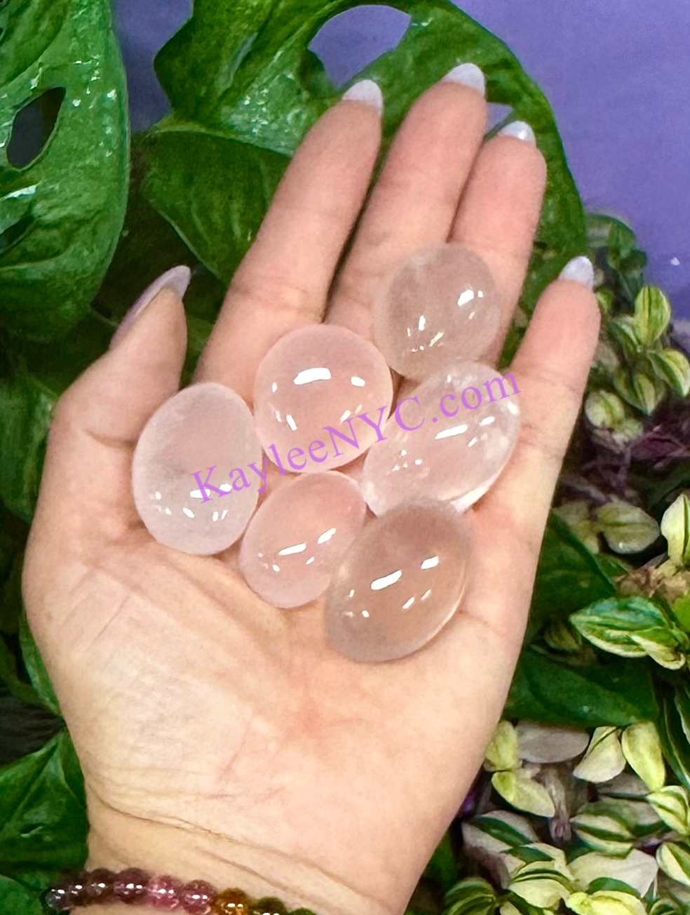 2 lbs Natural Rose Quartz Tumble