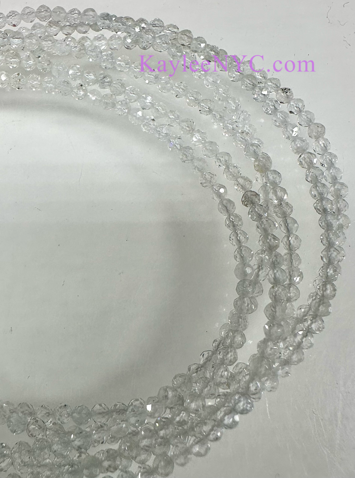 6 PCs 2mm Natural Topaz Anklets Crystal Healing Energy