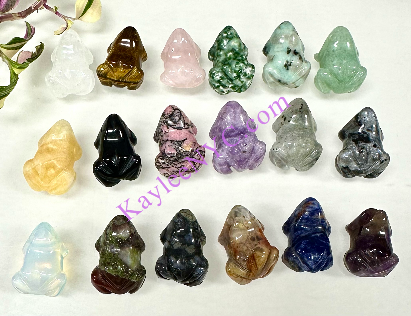 18 PCs 1” Mix Crystal Frogs