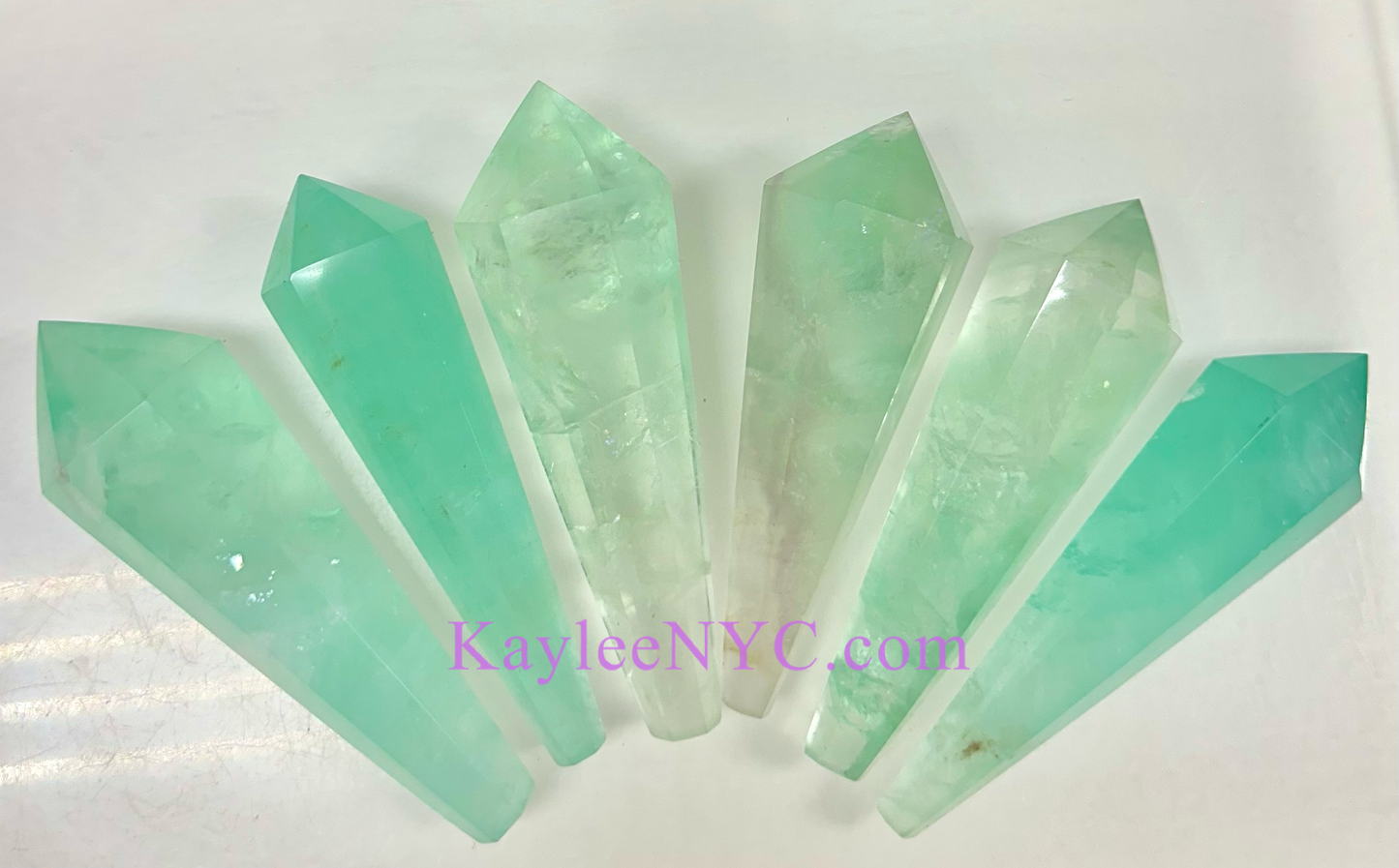 Wholesale Lot 5-6 pcs Natural Green Fluorite Septer w stand Crystal Energy