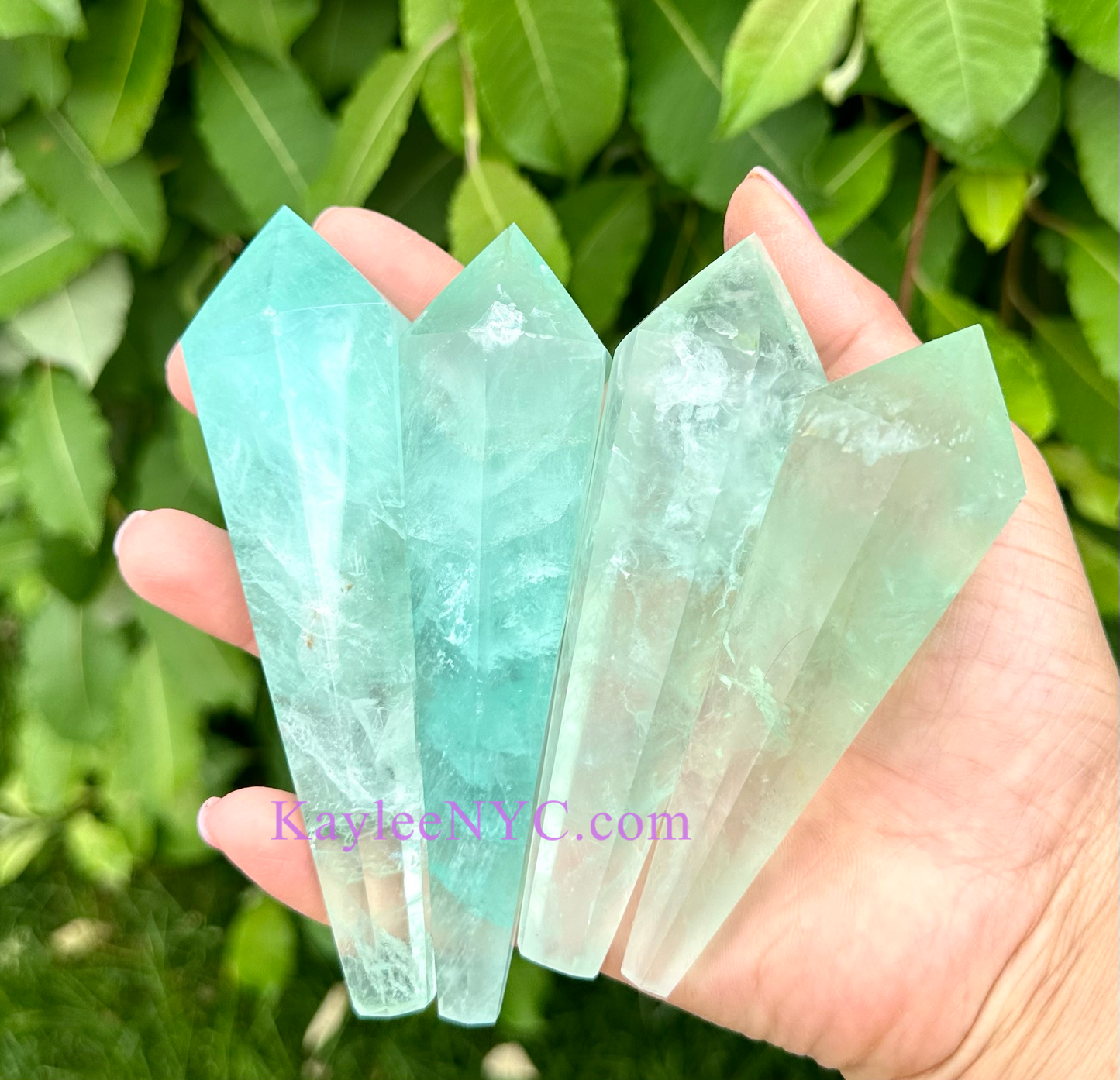 Wholesale Lot 5-6 pcs Natural Green Fluorite Septer w stand Crystal Energy