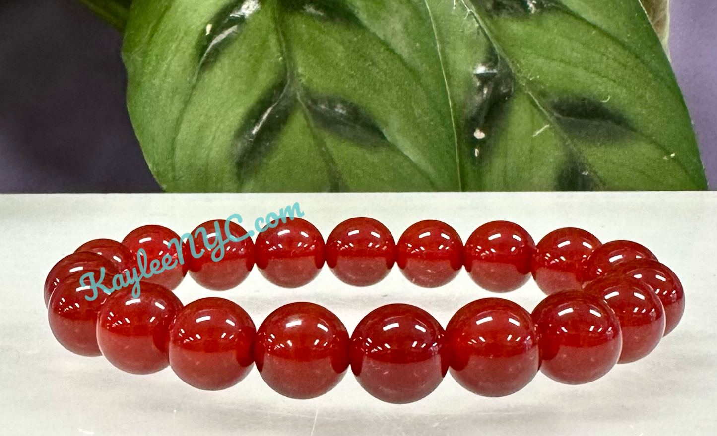 MWholesale Lot 6 Pcs Carnelian 10mm 8” Crystal Healing Stretch Bracelet