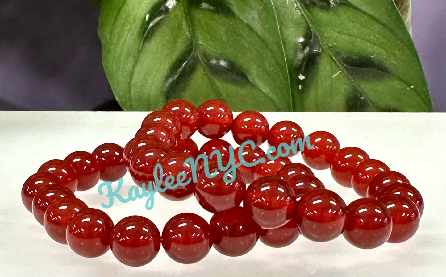 MWholesale Lot 6 Pcs Carnelian 10mm 8” Crystal Healing Stretch Bracelet