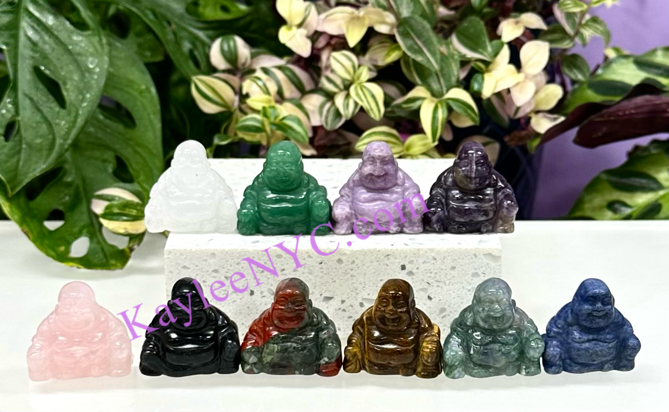 Wholesale Lot 10 Pcs 3cm Natural Crystal Buddha