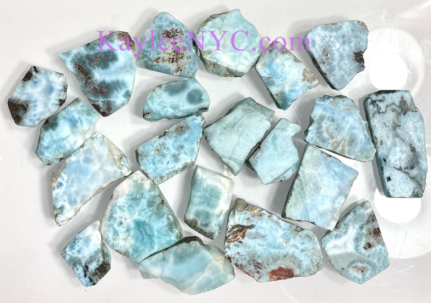 Wholesale Lot 1 lb Natural Larimar Slabs Crystal Healing Energy