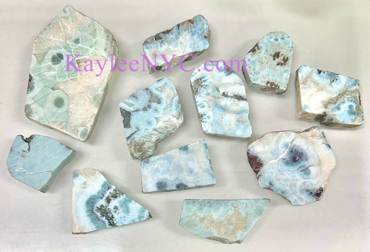 Wholesale Lot 1 lb Natural Larimar Slabs Crystal Healing Energy