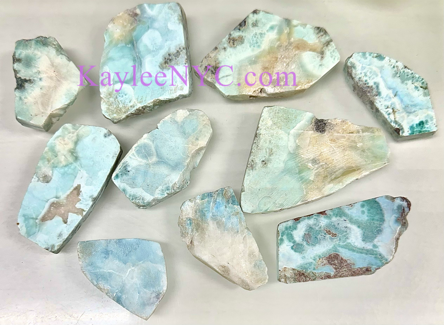 Wholesale Lot 1 lb Natural Larimar Slabs Crystal Healing Energy