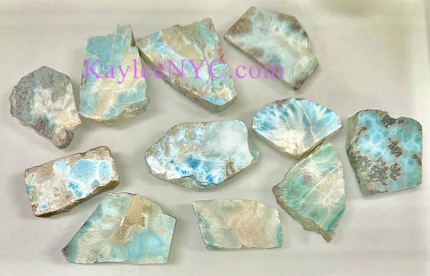 Wholesale Lot 1 lb Natural Larimar Slabs Crystal Healing Energy