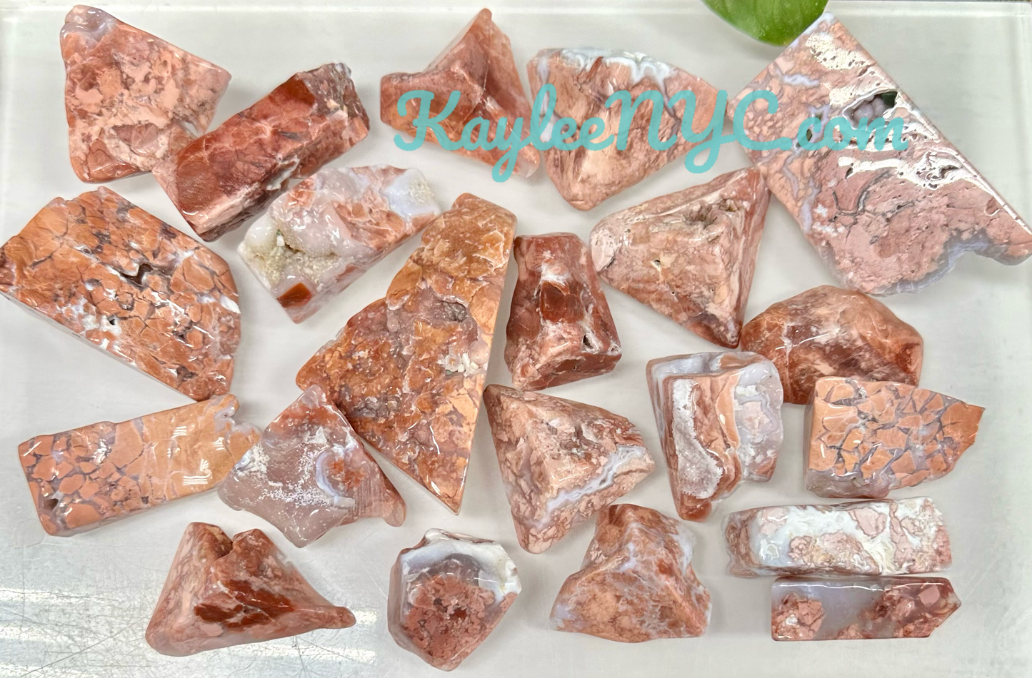 Wholesale Lot 2 lbs Natural Pink Agate Crystal Polished Freeform Healing Energy