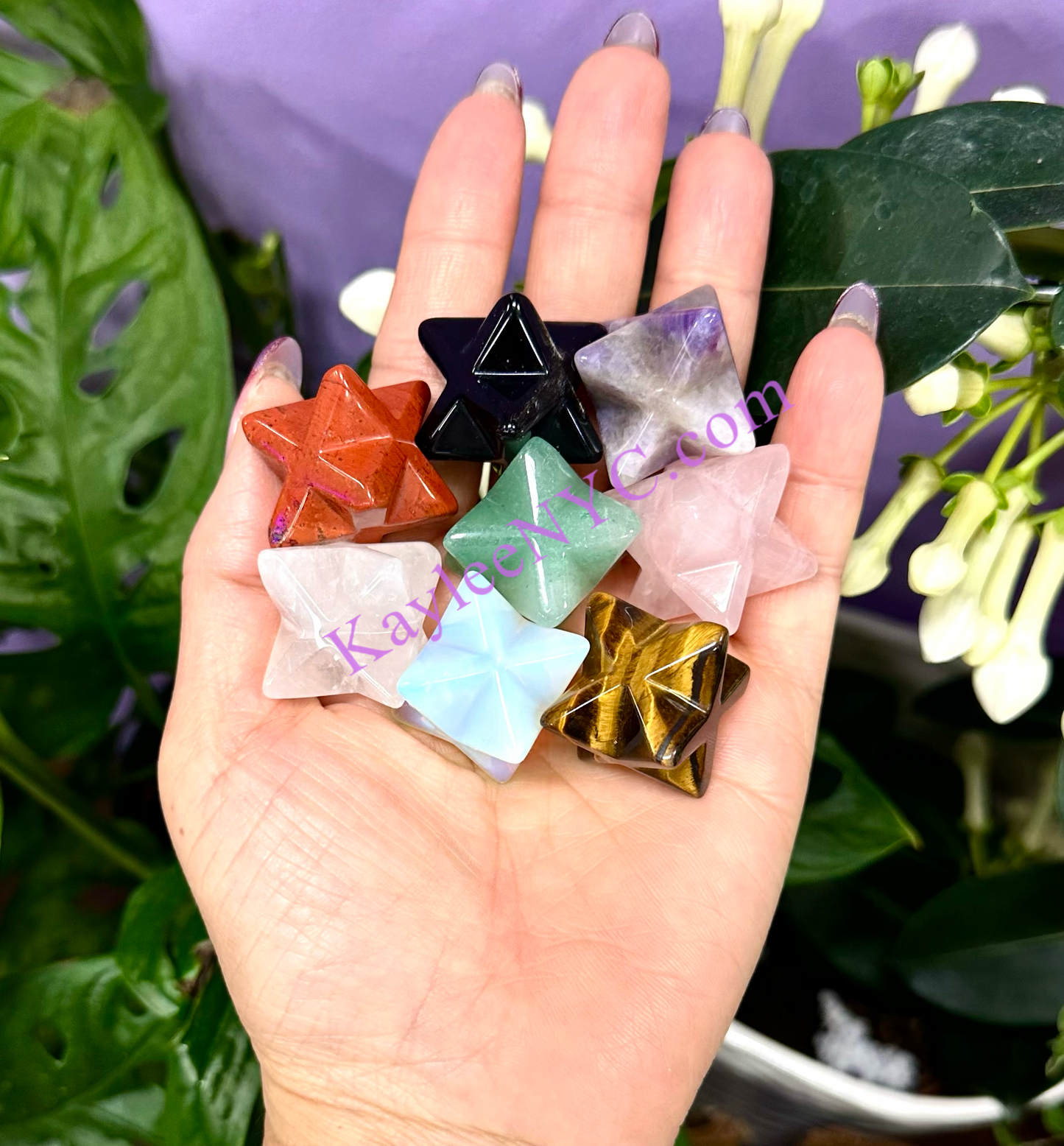 Wholesale Lot 8 Pcs Mix Crystal Merkaba