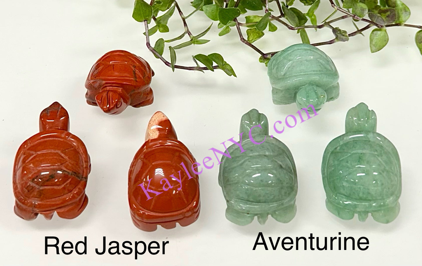 12 PCs 1.5” Natural Crystal Turtles