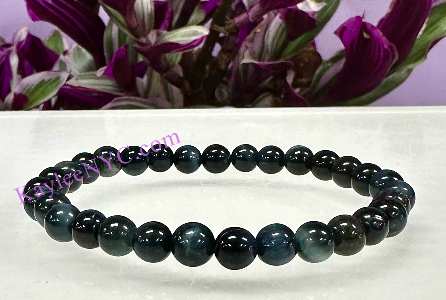 Wholesale 6 Pcs Natural Blue Tiger Eye 8mm 7.5” Stretch Bracelet Crystal Healing Energy