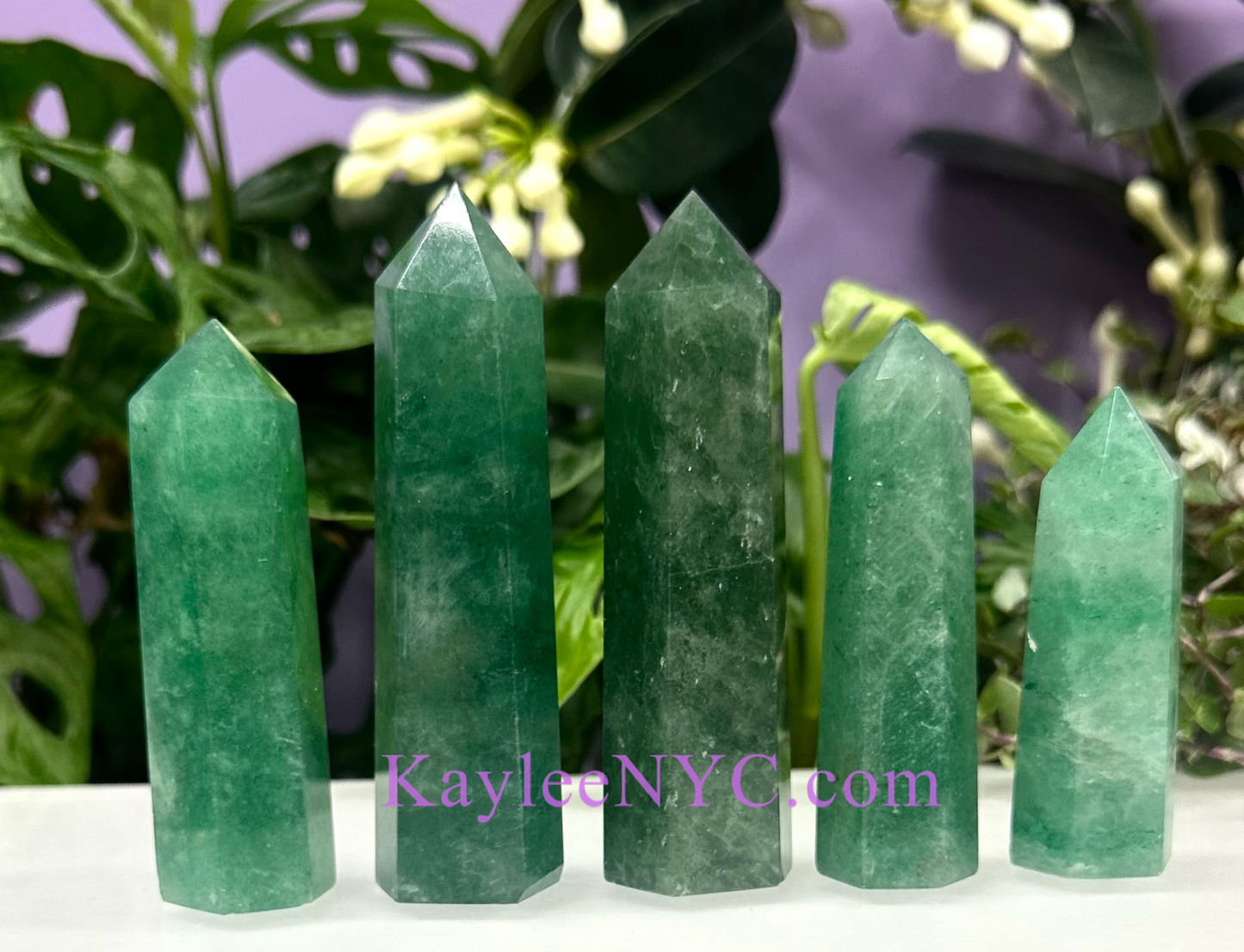 Wholesale Lot 1Lb Natural Green Strawberry Quartz Obelis Tower Point Crystal Healing Energy