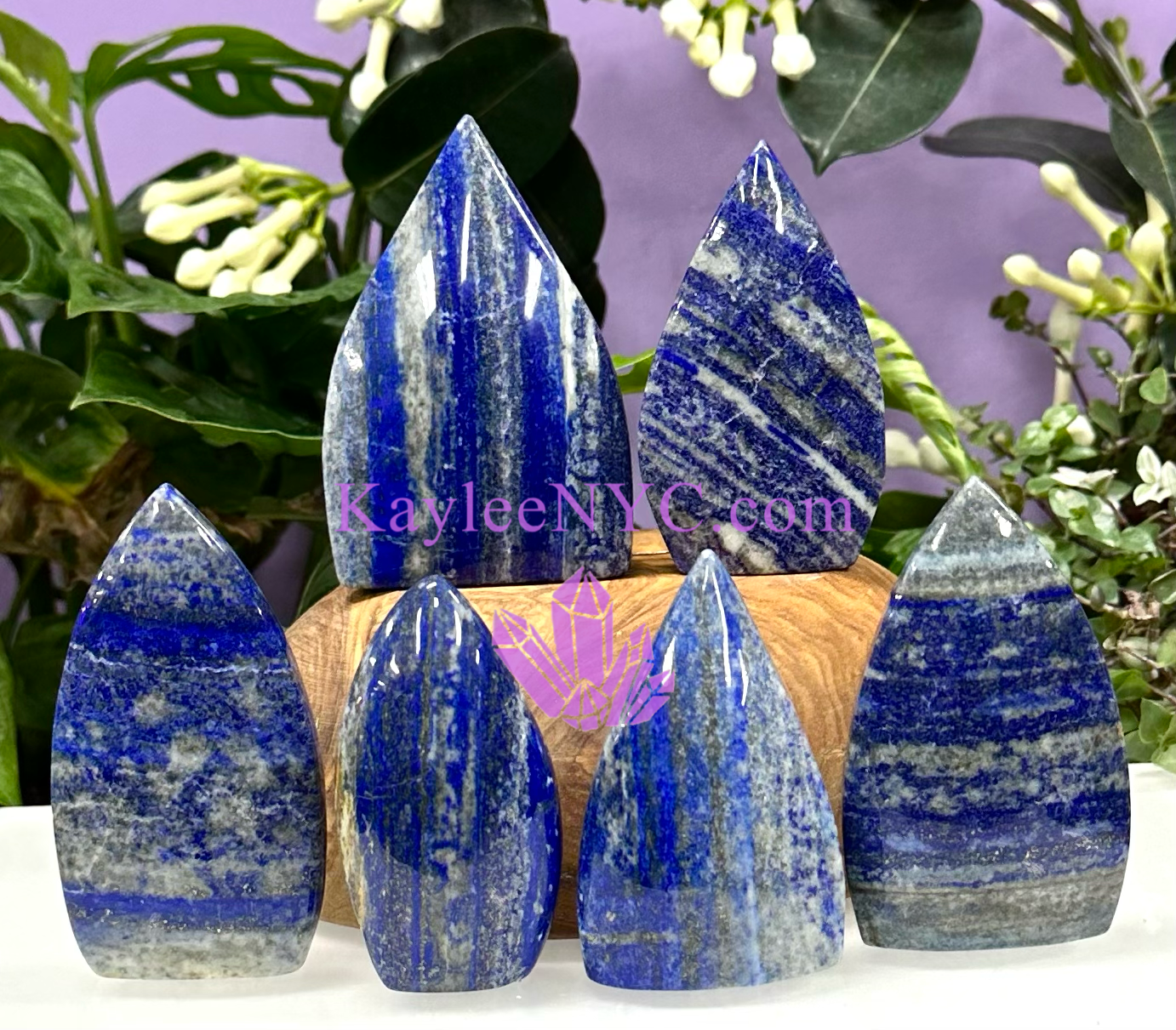 6 PCs Natural Lapis Lazuli Freeform