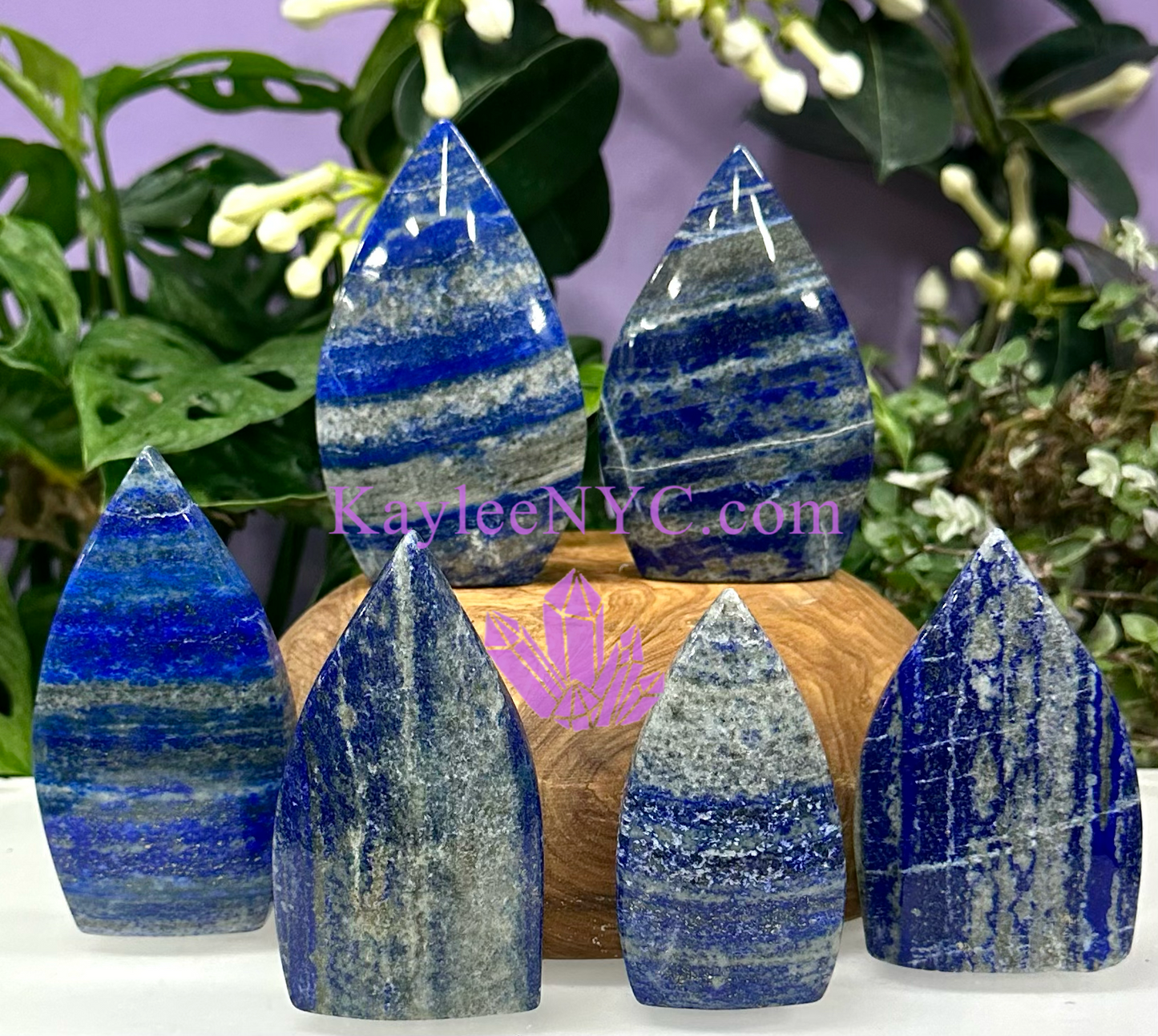 6 PCs Natural Lapis Lazuli Freeform