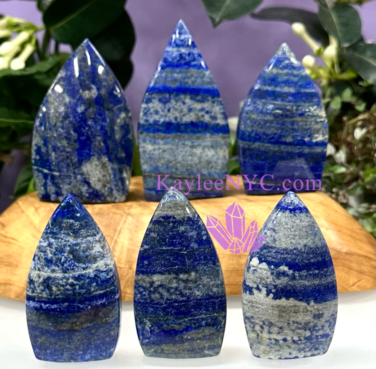 6 PCs Natural Lapis Lazuli Freeform