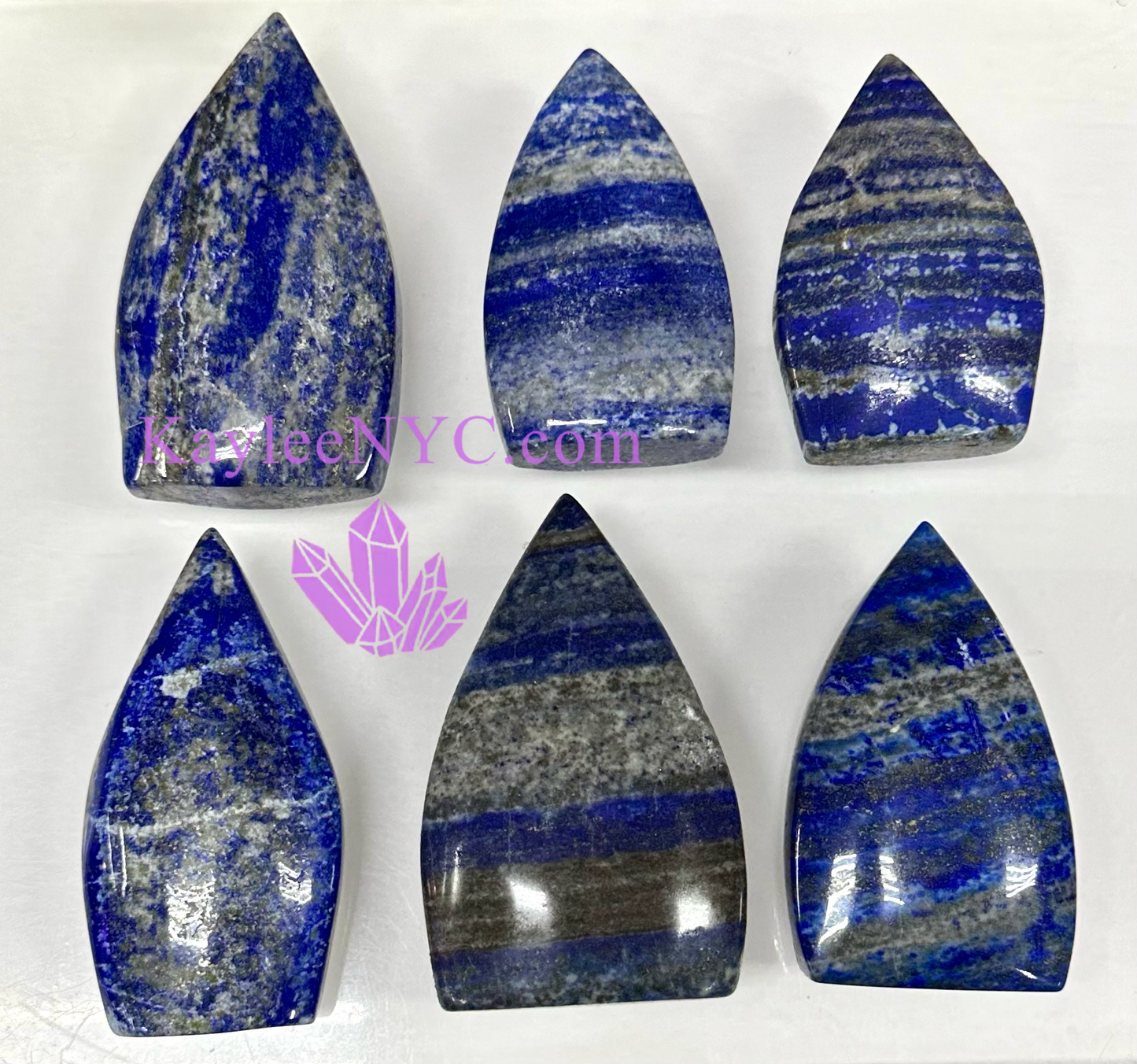 6 PCs Natural Lapis Lazuli Freeform