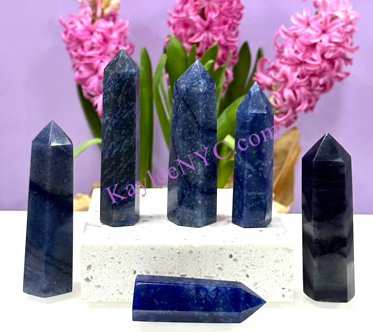 Wholesale Lot 1 Lb Natural Blue Aventurine Obelisk Tower Point Crystal Natural Energy