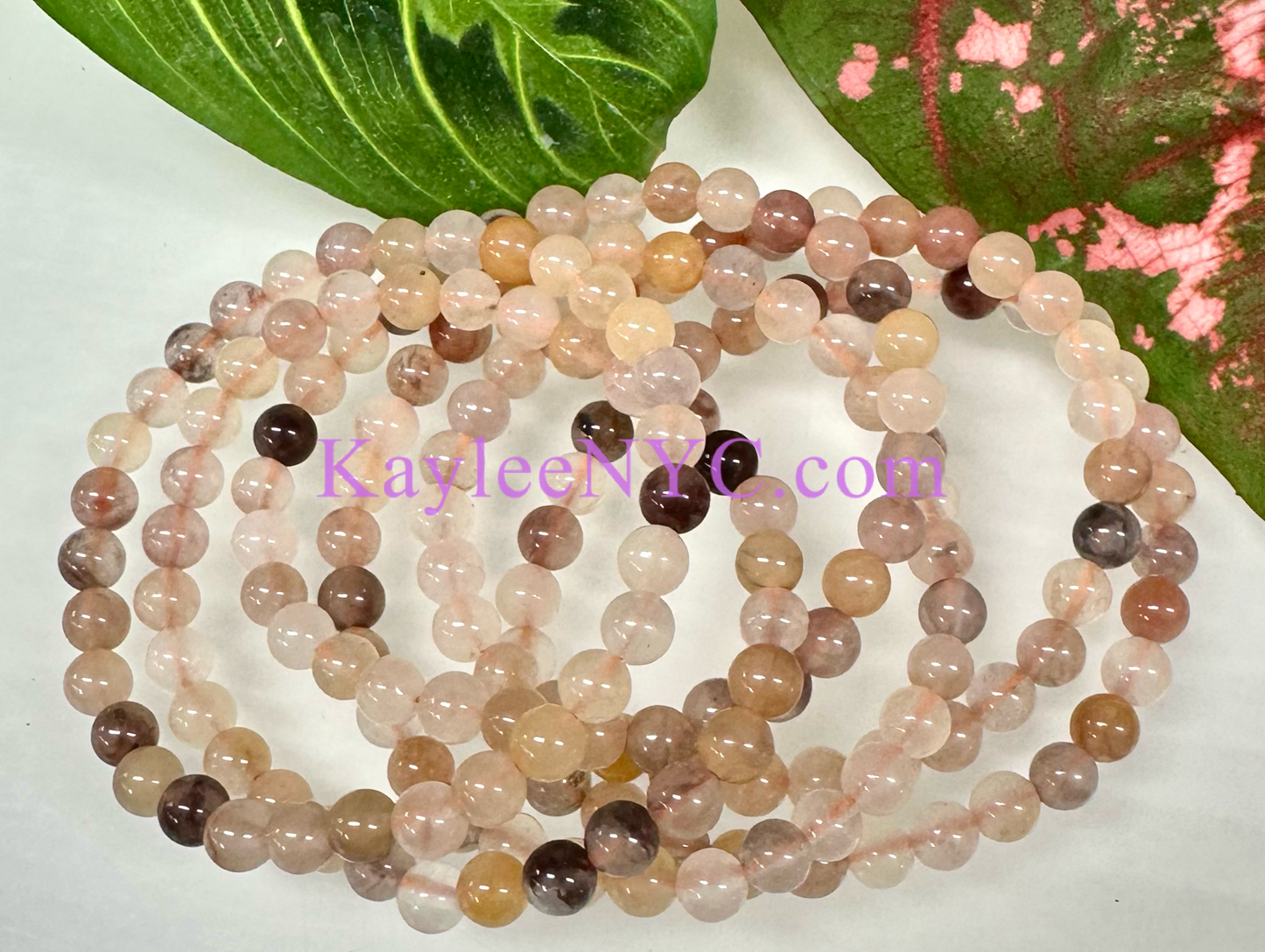 6 PCs Natural Pink Aventurine 6mm 7.5” Stretch Bracelet