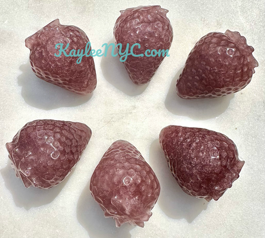 Wholesale Lot 6 Pcs Natural Strawberry Quartz Strawberries Healing Energy