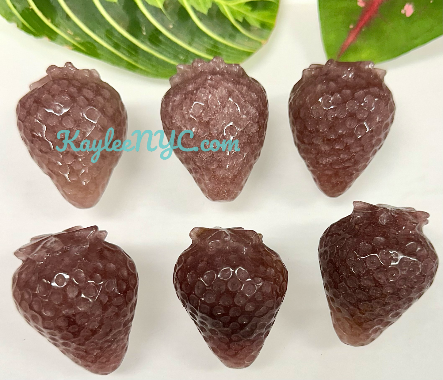 Wholesale Lot 6 Pcs Natural Strawberry Quartz Strawberries Healing Energy