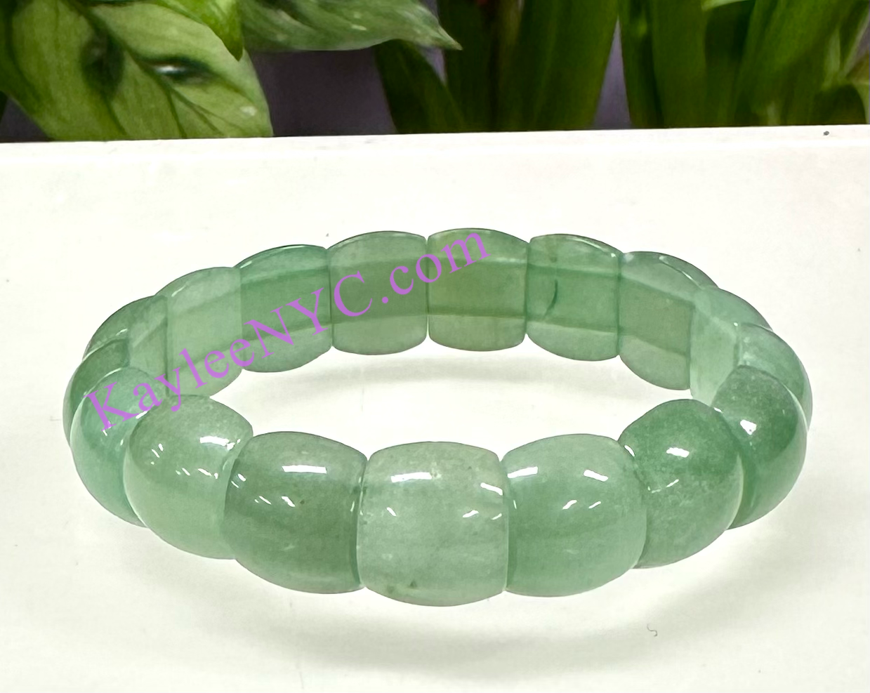 6 Pcs 15mm Natural Aventurine Stretch Bracelet 7.5” Crystal Healing Energy