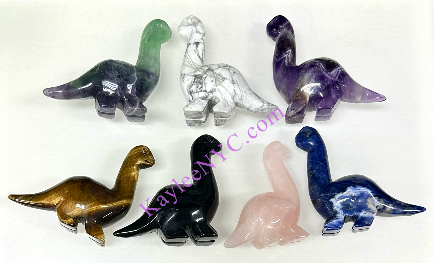 Wholesale Lot 7 PCs Natural mix Crystal Dinosaurs Nice Quality Crystal Healing Energy