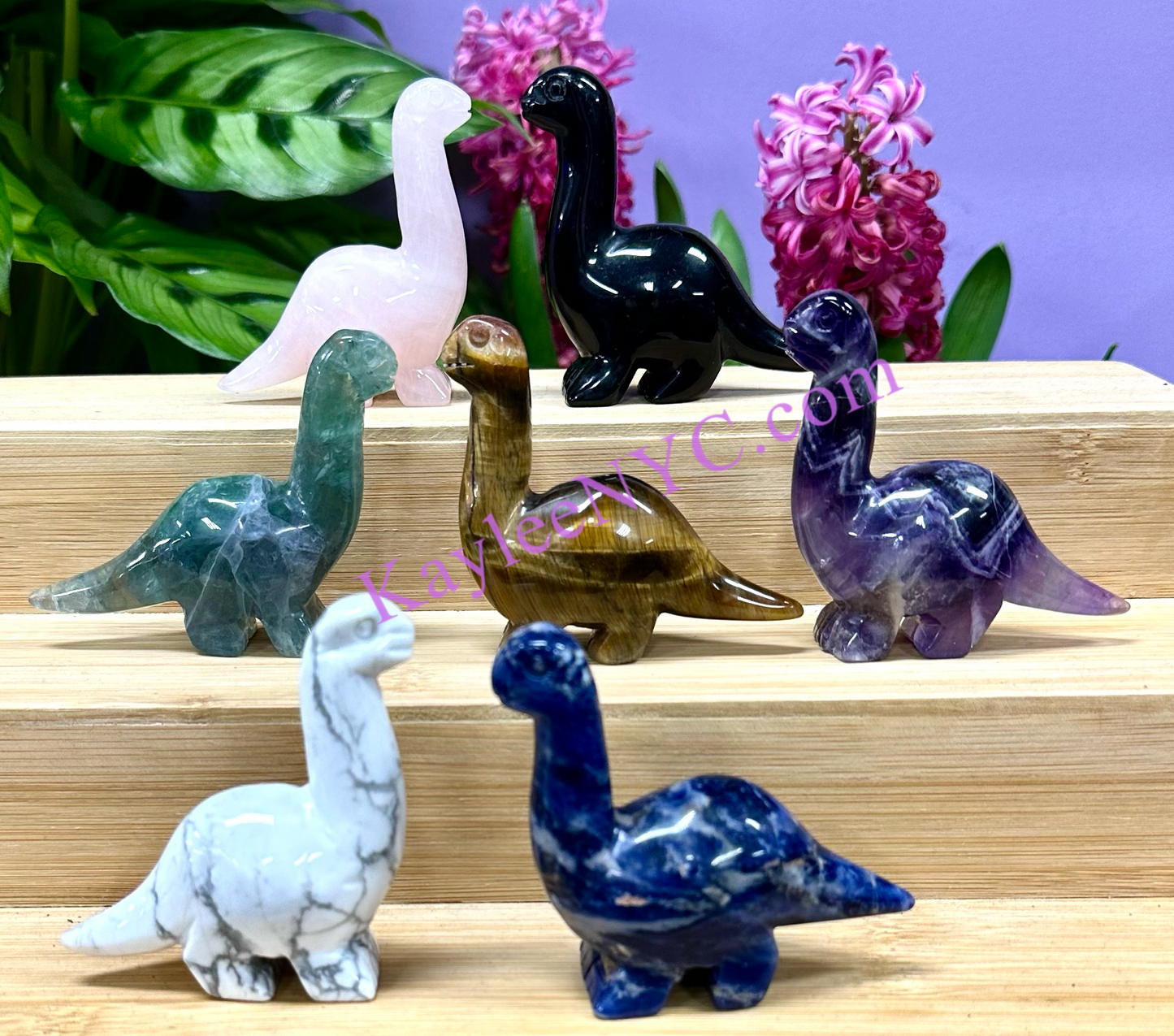 Wholesale Lot 7 PCs Natural mix Crystal Dinosaurs Nice Quality Crystal Healing Energy