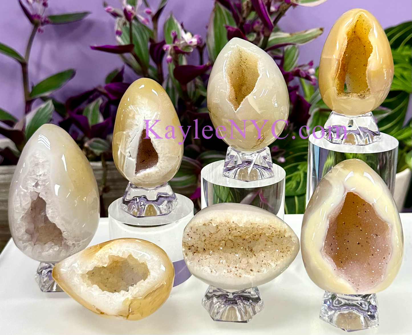 Wholesale Lot 7-8 PCs  Natural Druzy Agate crystals Egg healing energy