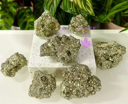 2 lbs Natural Pyrite Raw Crystal