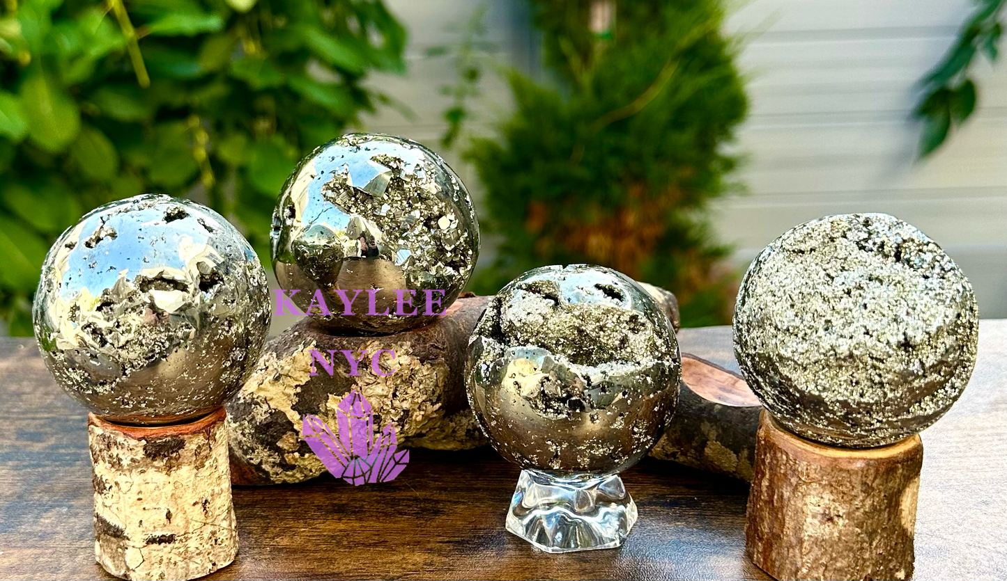 4 to 5 PCs Natural Pyrite Sphere