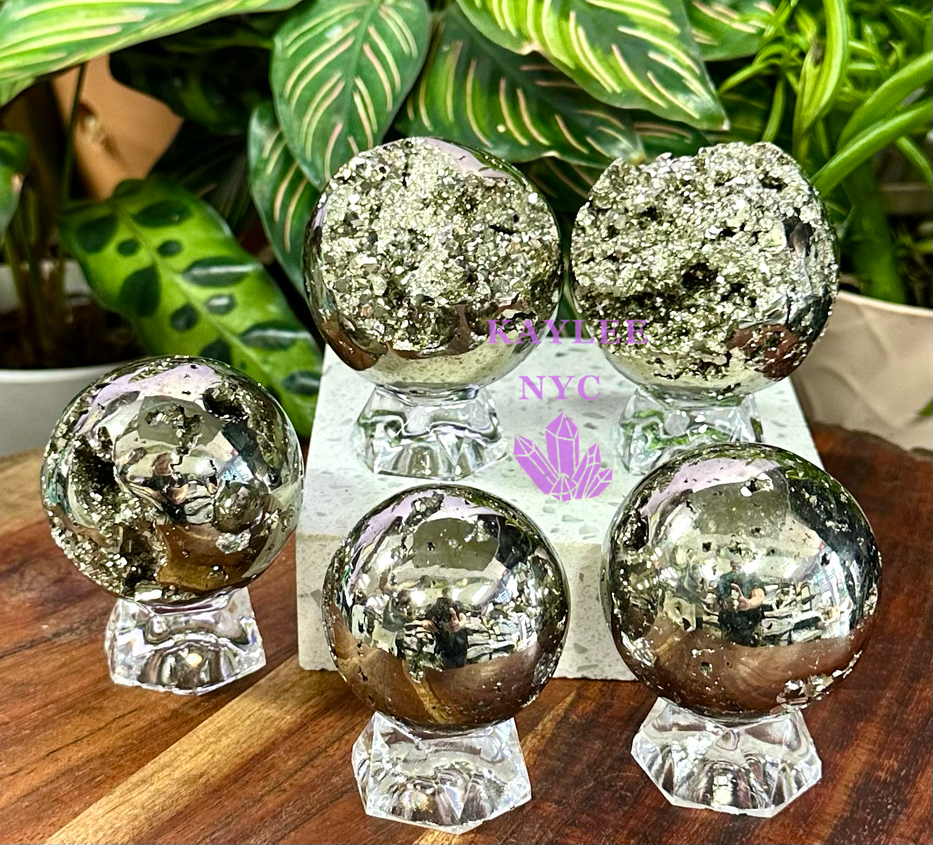 4 to 5 PCs Natural Pyrite Sphere