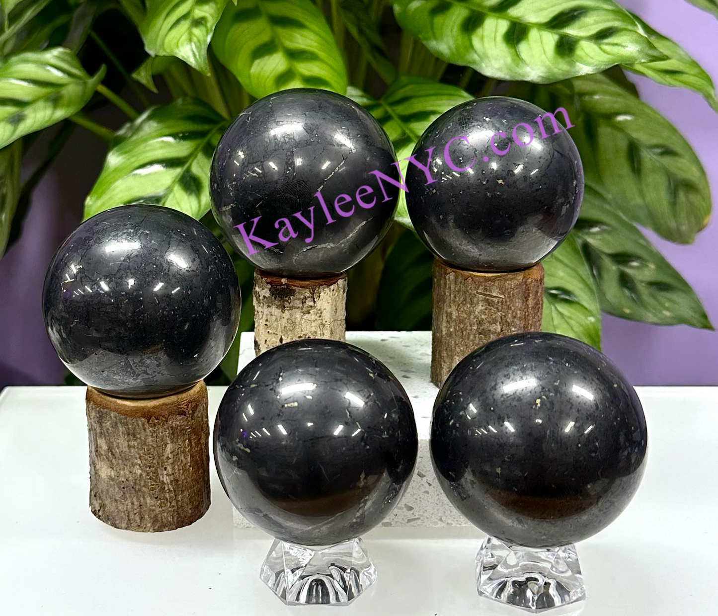 5 PCs Natural Shungite Sphere 2.8 to 3 lbs