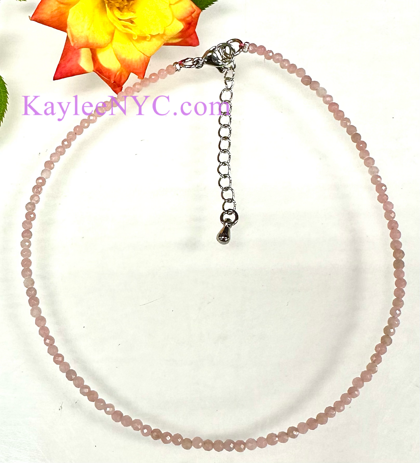 6 PCs 2mm Natural Pink Opal Anklets Crystal Healing Energy