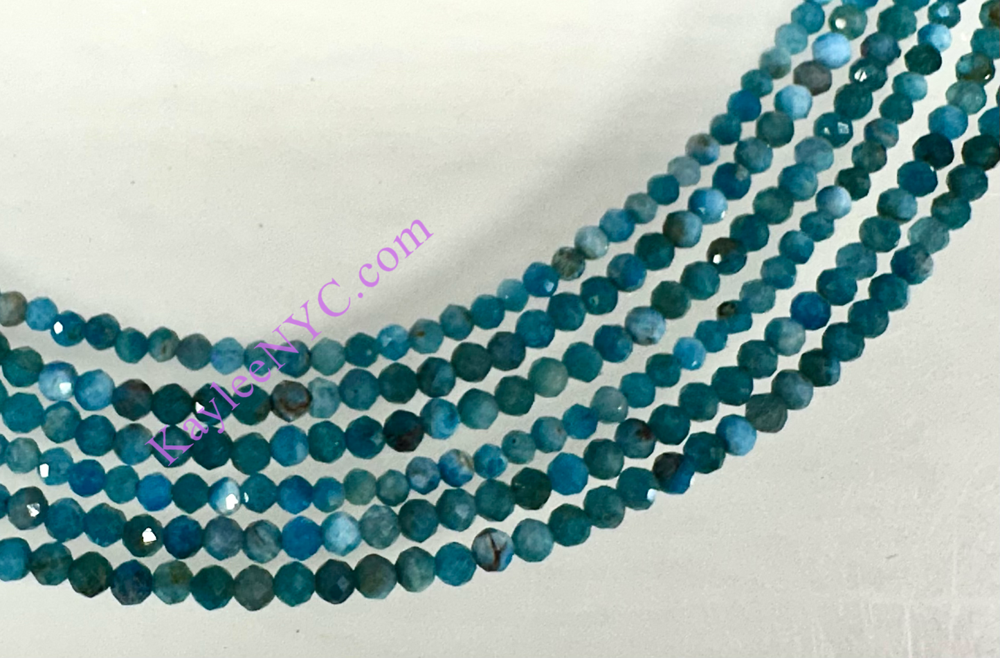 6 PCs 2mm Natural Apatite Necklaces